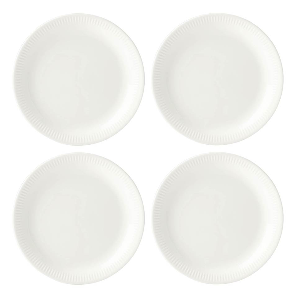 4-piece Dinner Plate Set, White