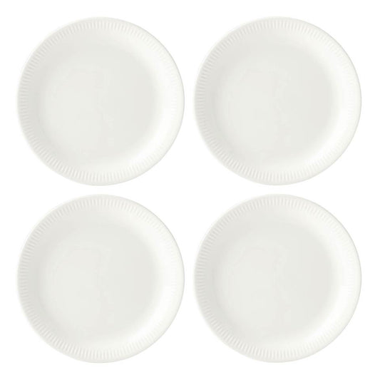 4-piece Dinner Plate Set, White