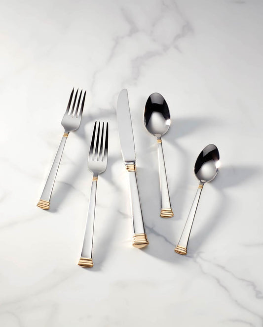 5pc Gold Place Set