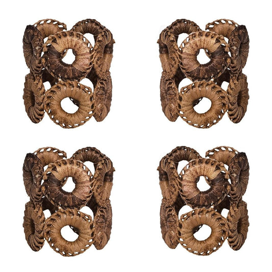 Rustic Ring Napkin Ring Set/4 - Natural