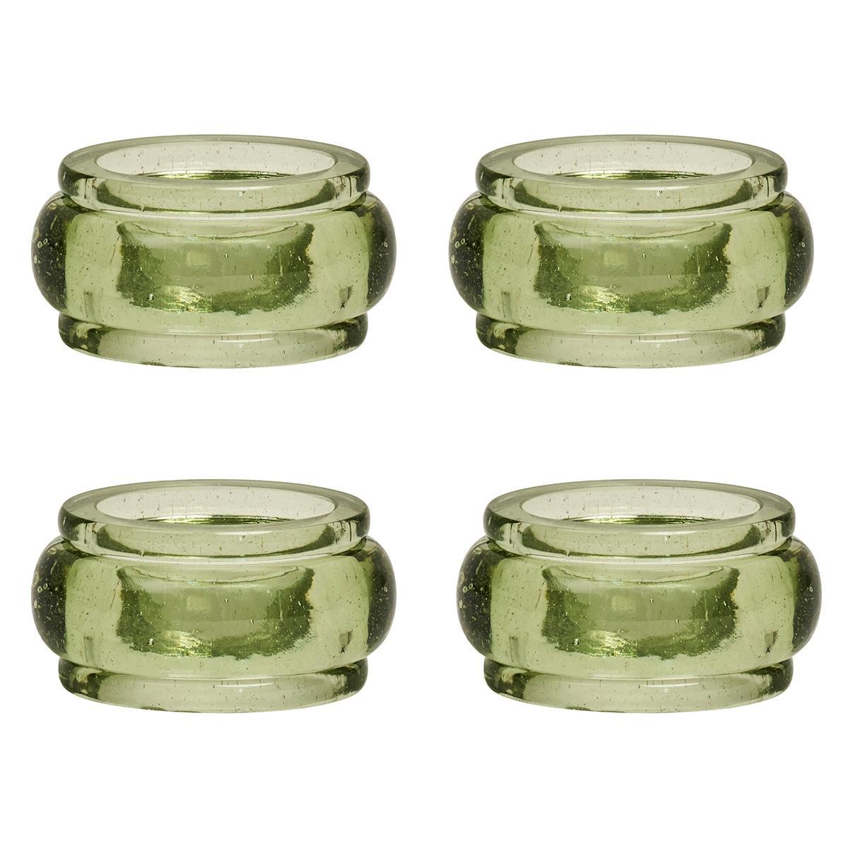 Napkin Ring Set/4 - Basil