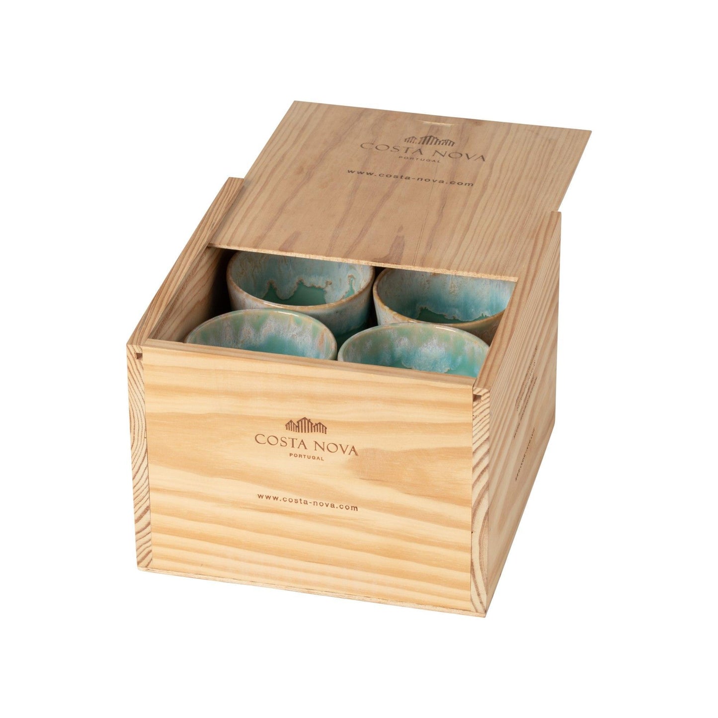 Gift box 8 lungo cups, Aqua