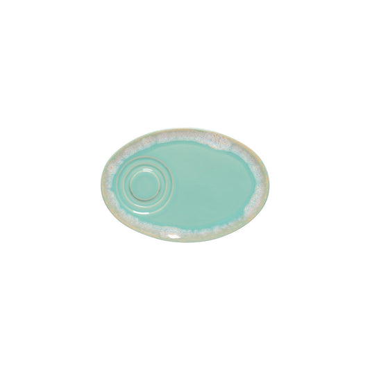 Oval saucer, Aqua
