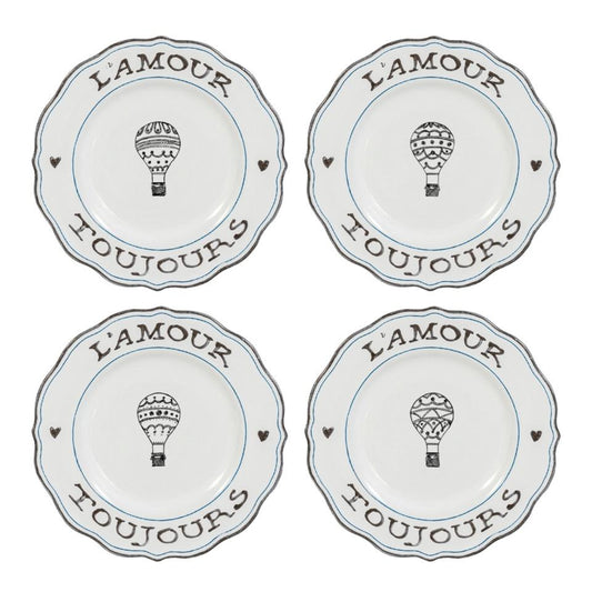 Dessert/Salad Plate Assorted Set/4