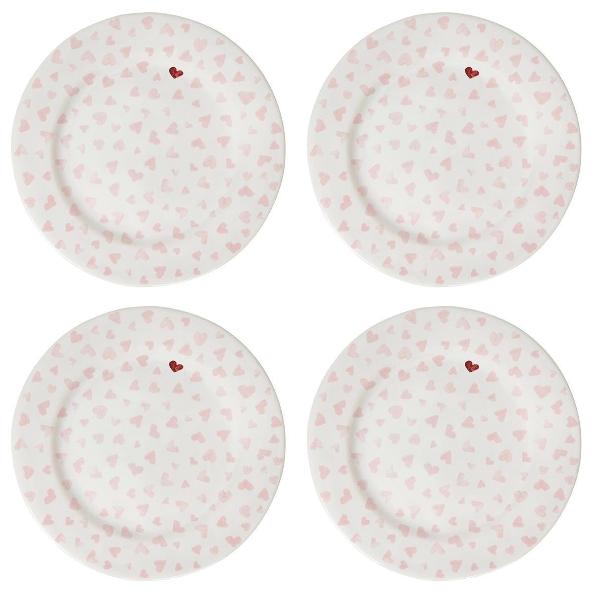 Dessert/Salad Plate Set/4 - Pink