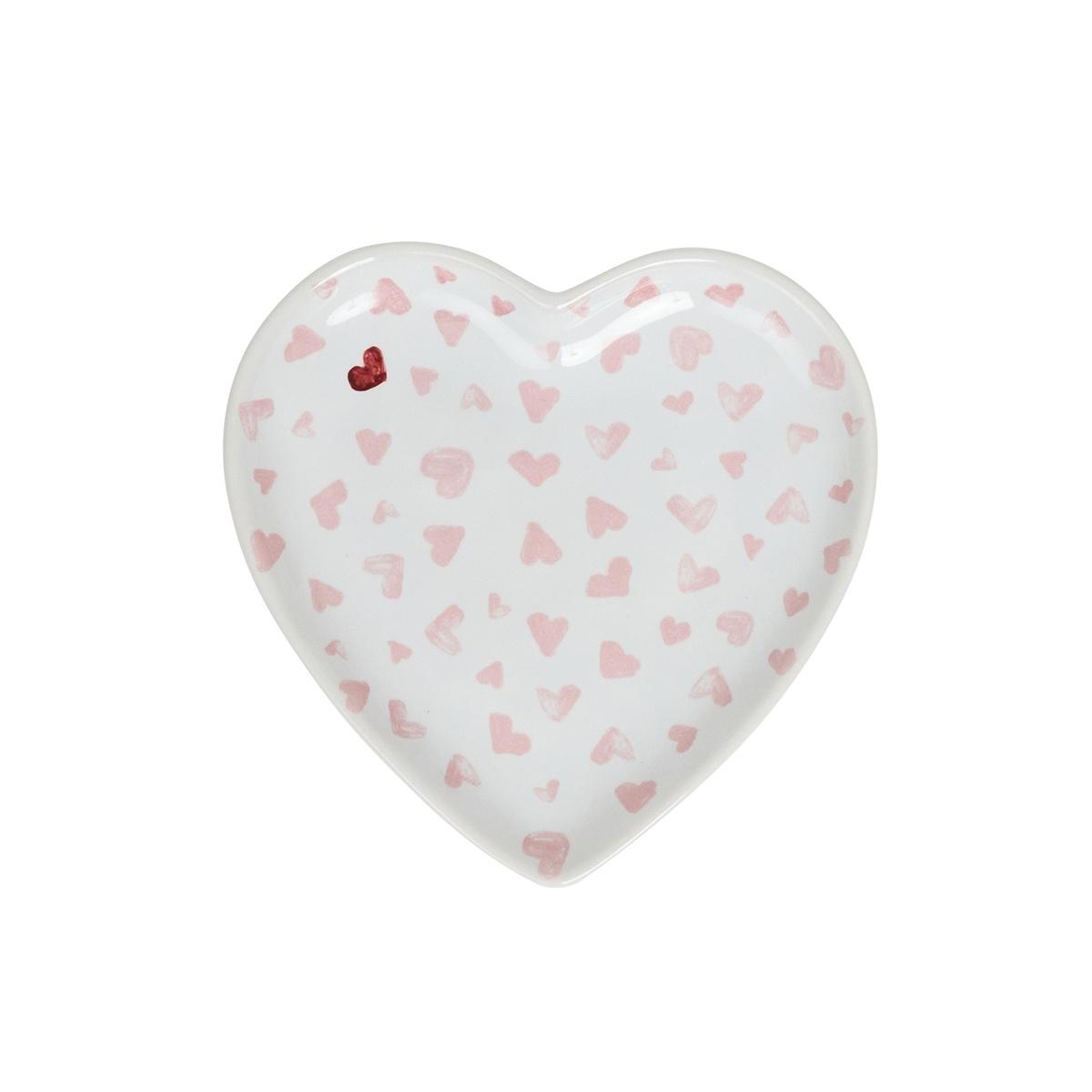 7" Heart Tray - Pink