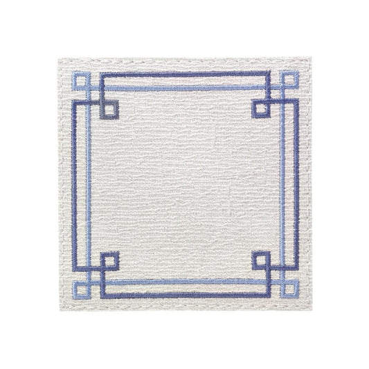 White/Blue Set of 4