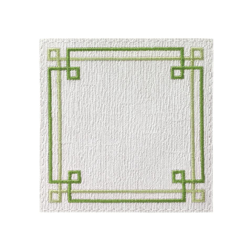 White/Green Set of 4