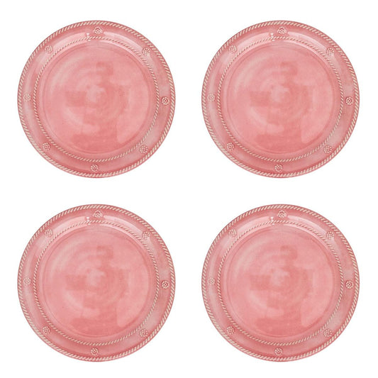 Dessert/Salad Plate Set/4 - Coral