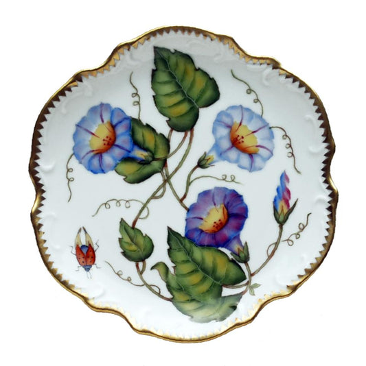 Purple Flower Bread & Butter Plate