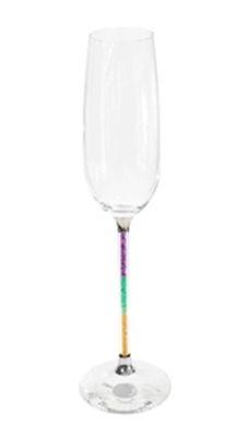 Mardi Gras Champagne Flute