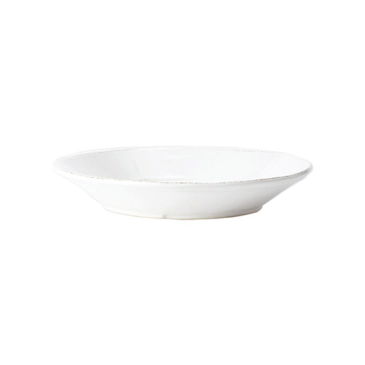 White Large Shallow Serving Bowl