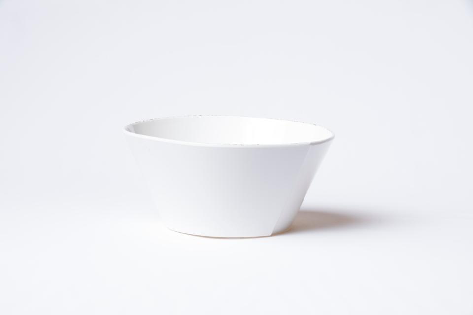 White Large Stacking Serving Bowl