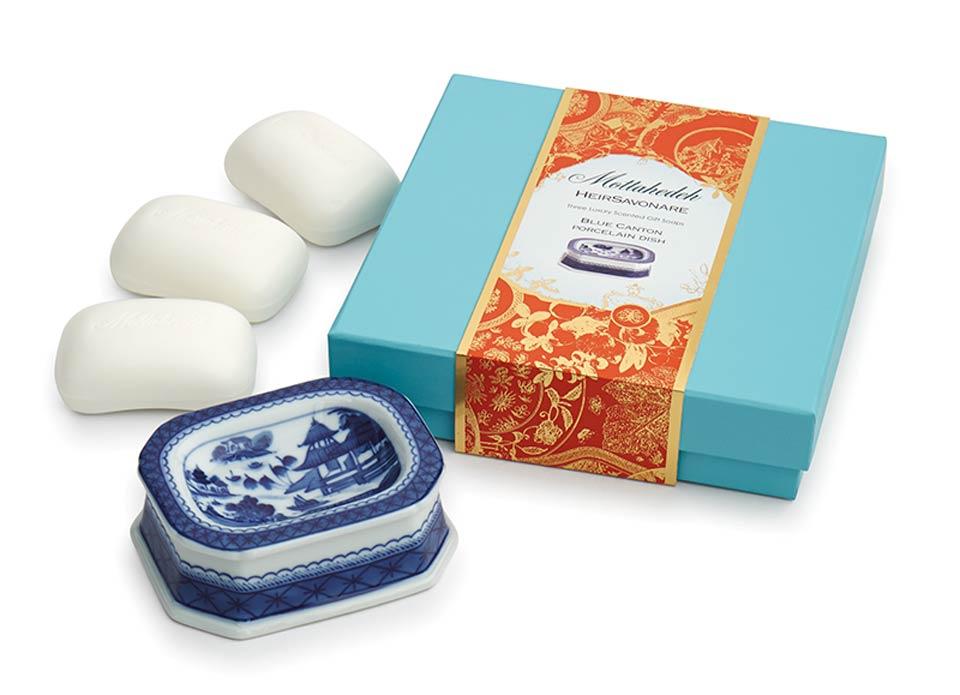 Blue Canton Gift Soap Set