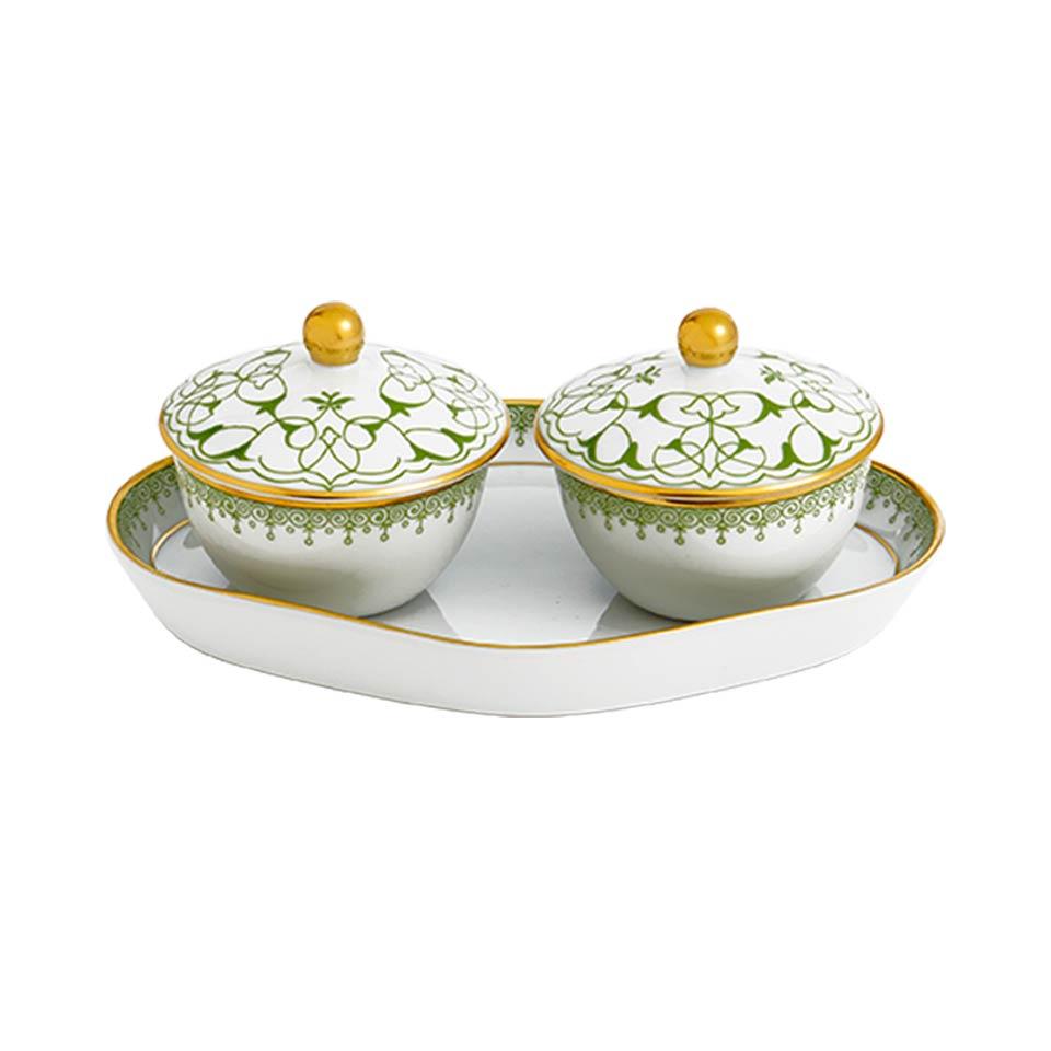 Heirluminare Two Votives W/Tray