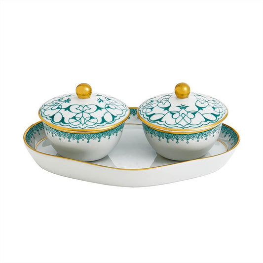 Heirluminare Two Votives W/Tray