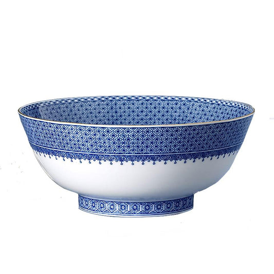 Blue Lace Round Bowl