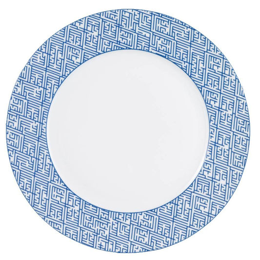 Labyrinth Service Plate Blue