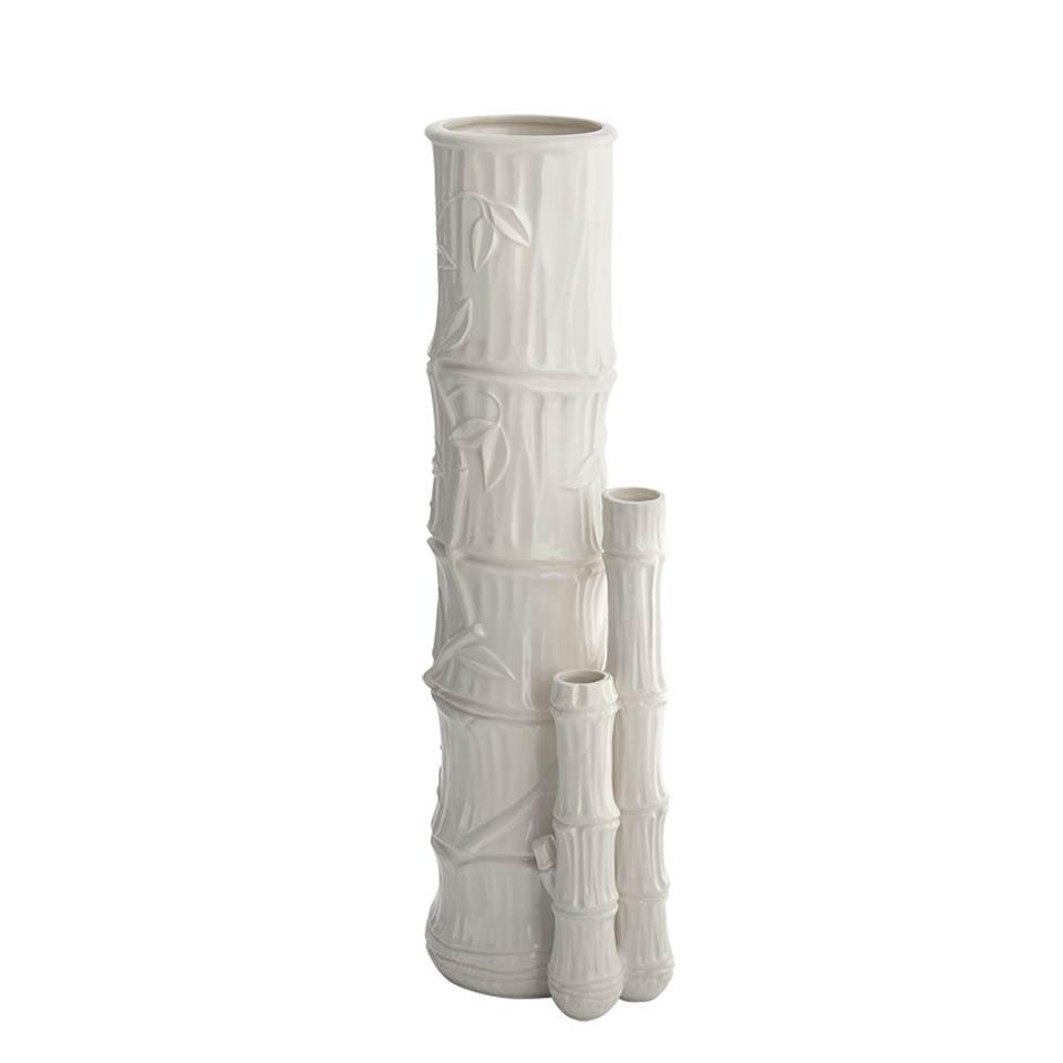 Bamboo Vase Creamware Triple