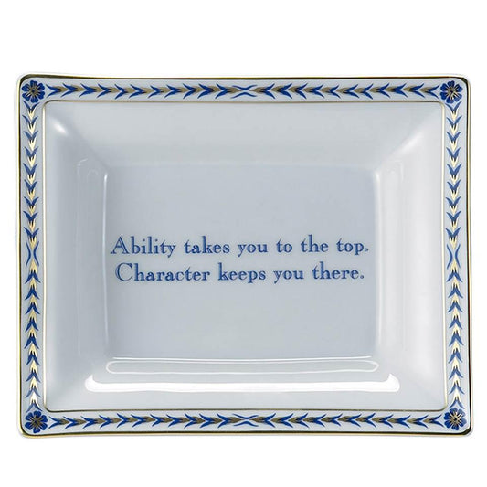Ability Takes You To The Top, Character Keeps You There