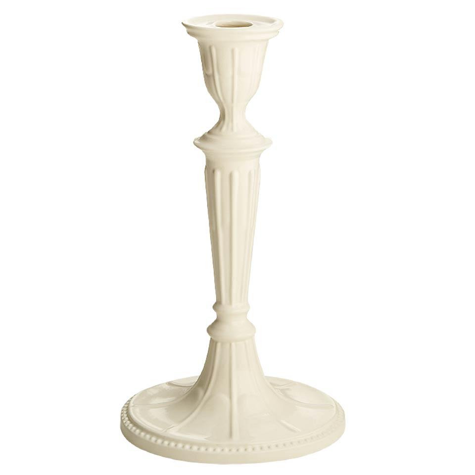 White Oval Candlestick