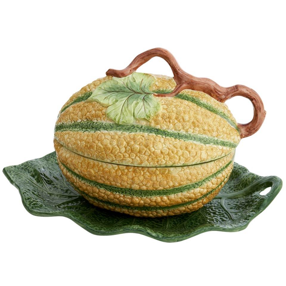 Melon Tureen And Stand. Large