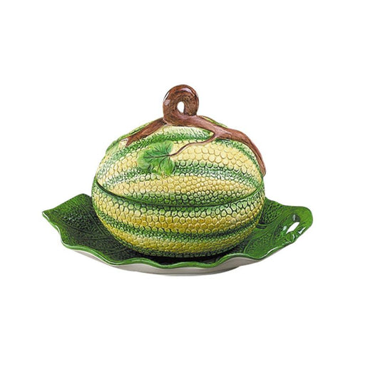 Melon Tureen And Stand. Small