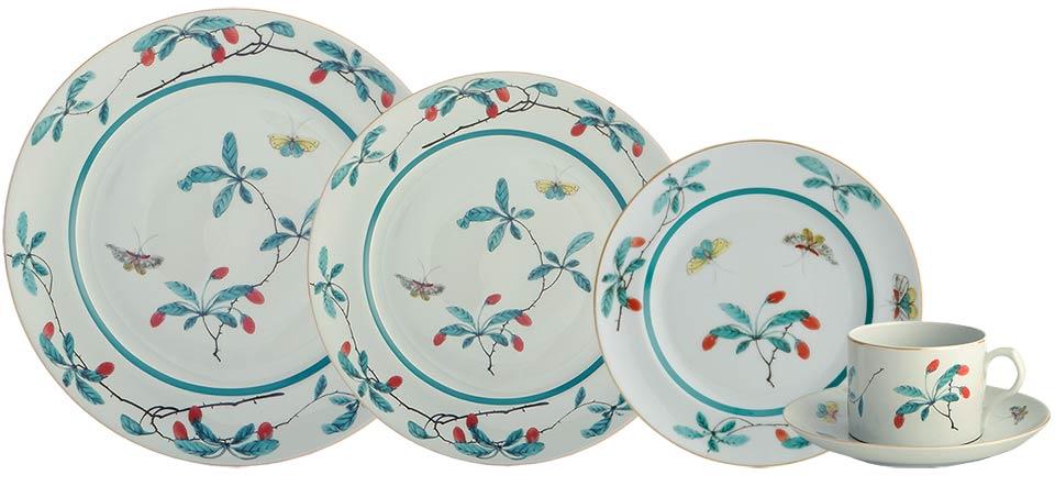 Famille Verte 5 Piece Place Setting