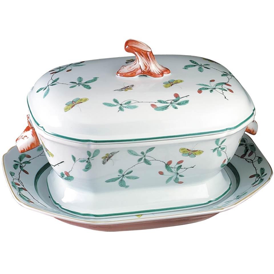 Famille Verte Tureen & Stand