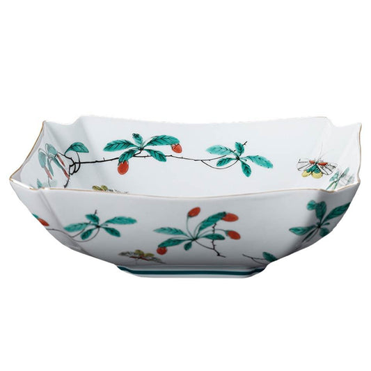 Famille Verte Low Square Bowl