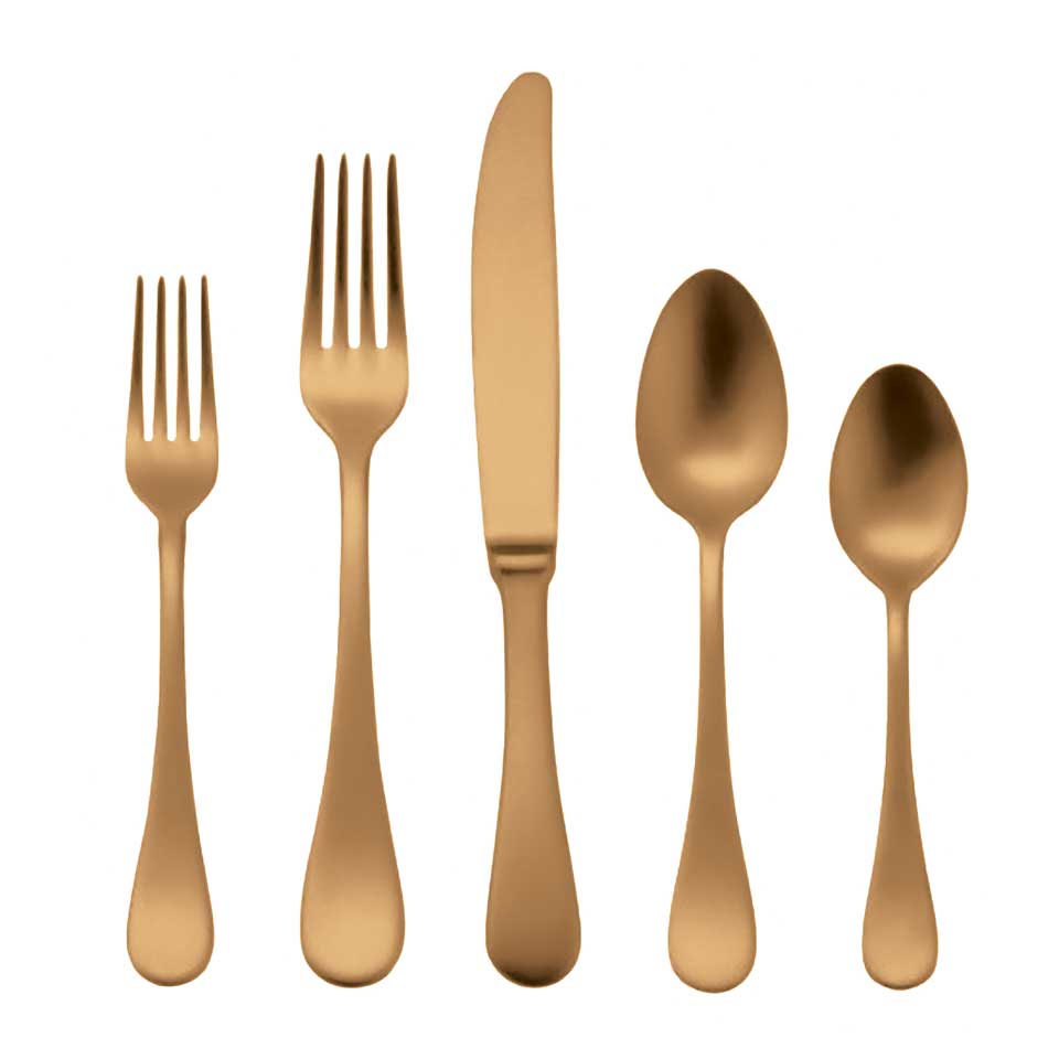 Cutlery Set 5 Pcs Place Setting Oro Ice
