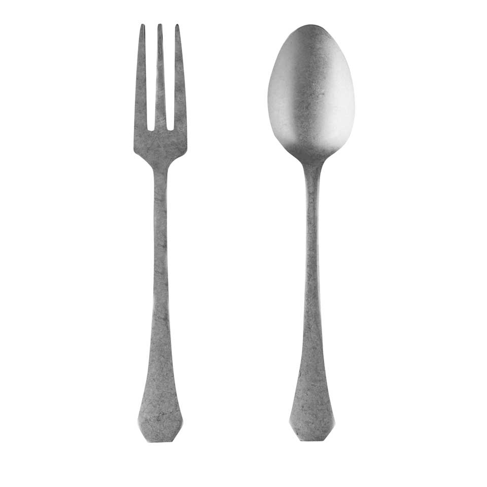 Serving Set 2 Pcs Pewter