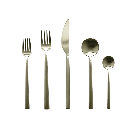 Cutlery Set 5 Pcs Place Setting Ice Champagne