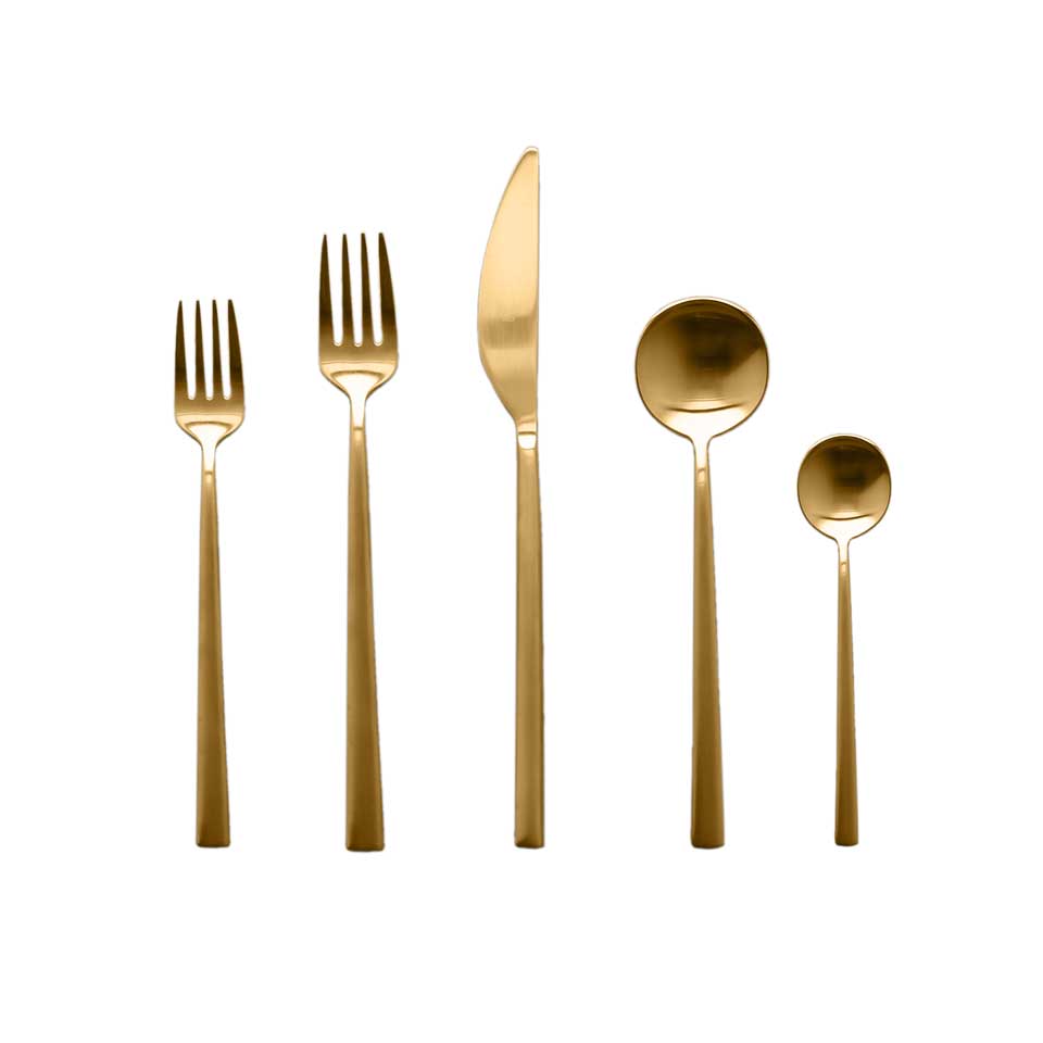 Cutlery Set 5 Pcs Place Setting Oro Ice