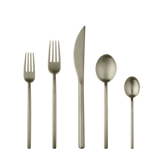 Cutlery Set 5 Pcs Place Setting Ice Champagne