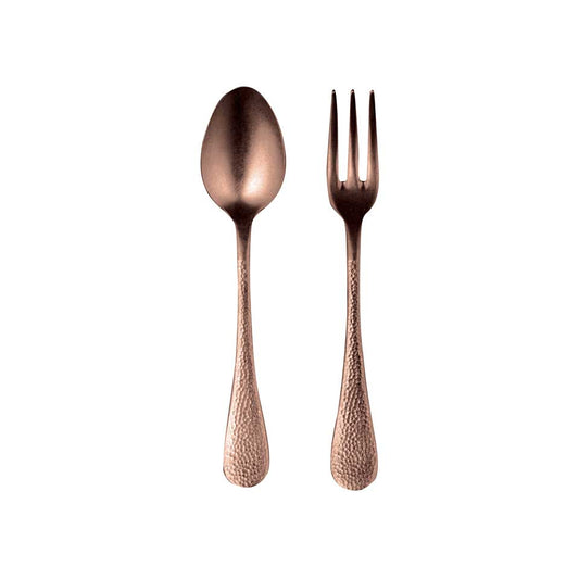 Serving Set 2 Pcs Pewter Bronze