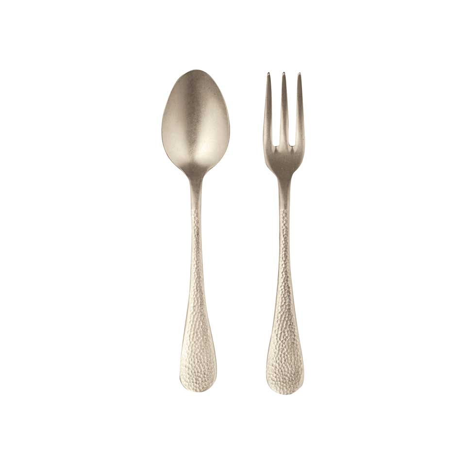Serving Set 2 Pcs Pewter Champagne