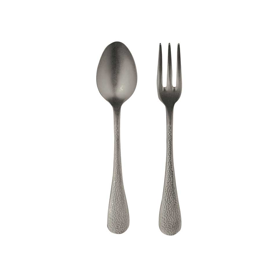 Serving Set 2 Pcs Pewter Oro Nero