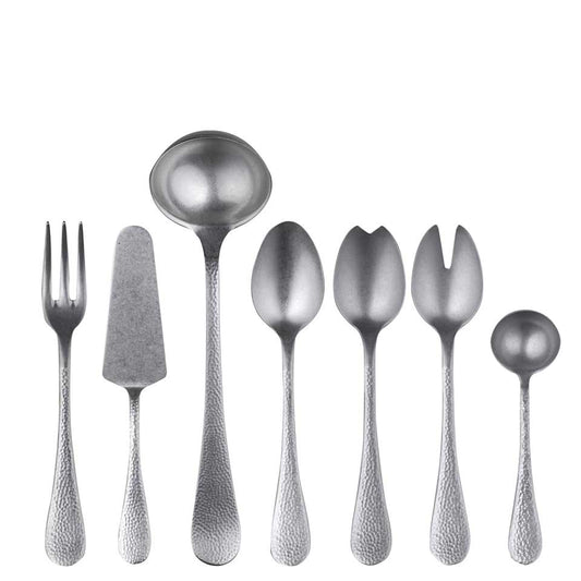 Full Serving Set 7 Pieces Pewter