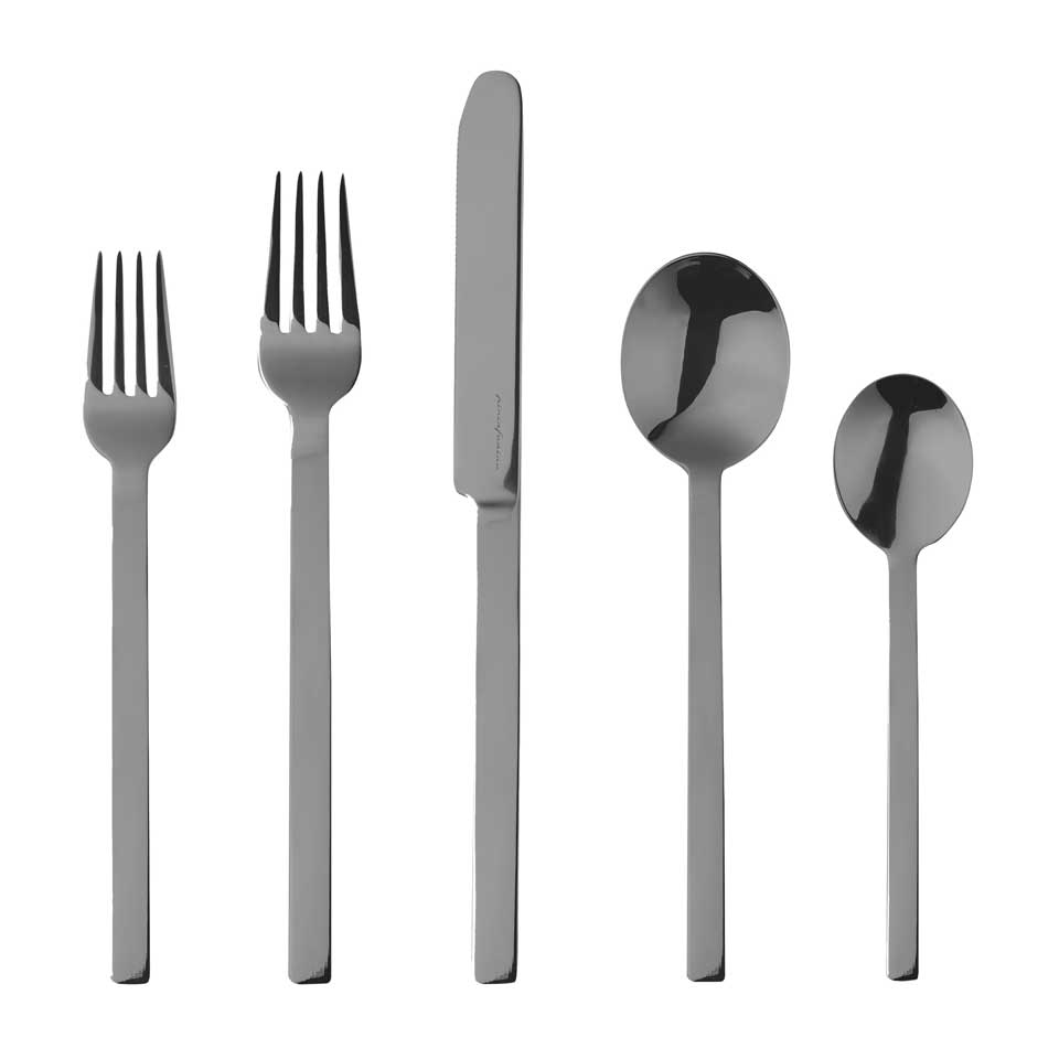 Cutlery Set 20 Pcs Oro Nero