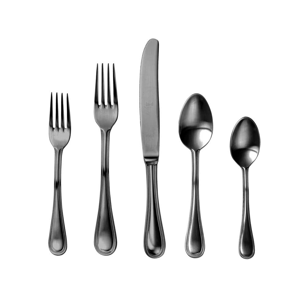 Set 5 Pcs Place Setting Oro Nero