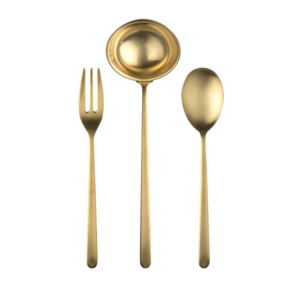 Serving Set 3 Pieces Ice Oro