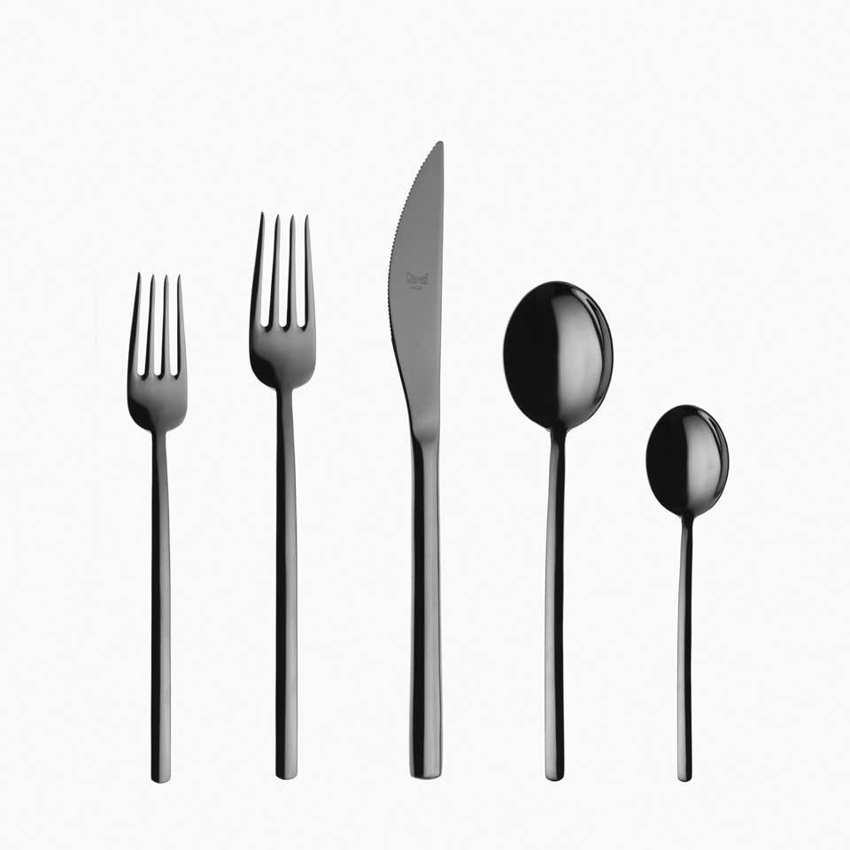 Cutlery Set 20 Pcs Oro Nero