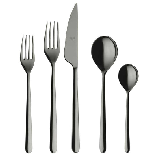 Cutlery Set 20 Pcs Oro Nero