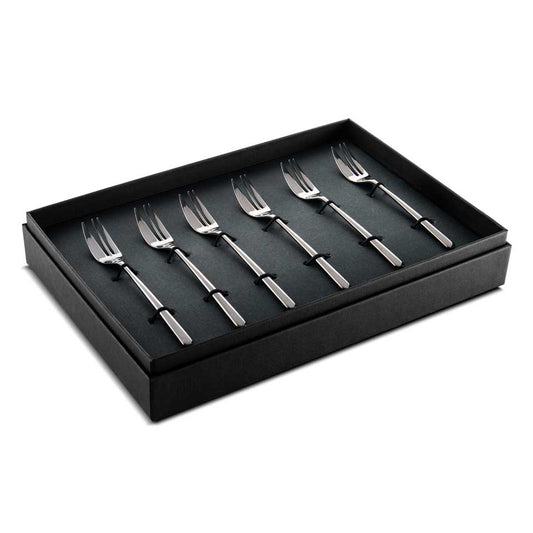 Gift Box Cake Fork 6 Pieces Oro