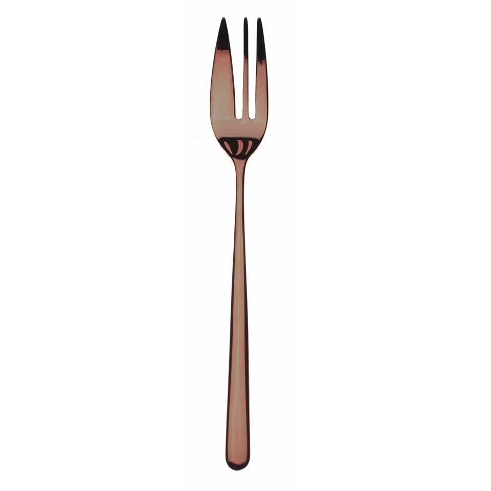 Gift Box Cake Fork 6 Pieces Bronzo