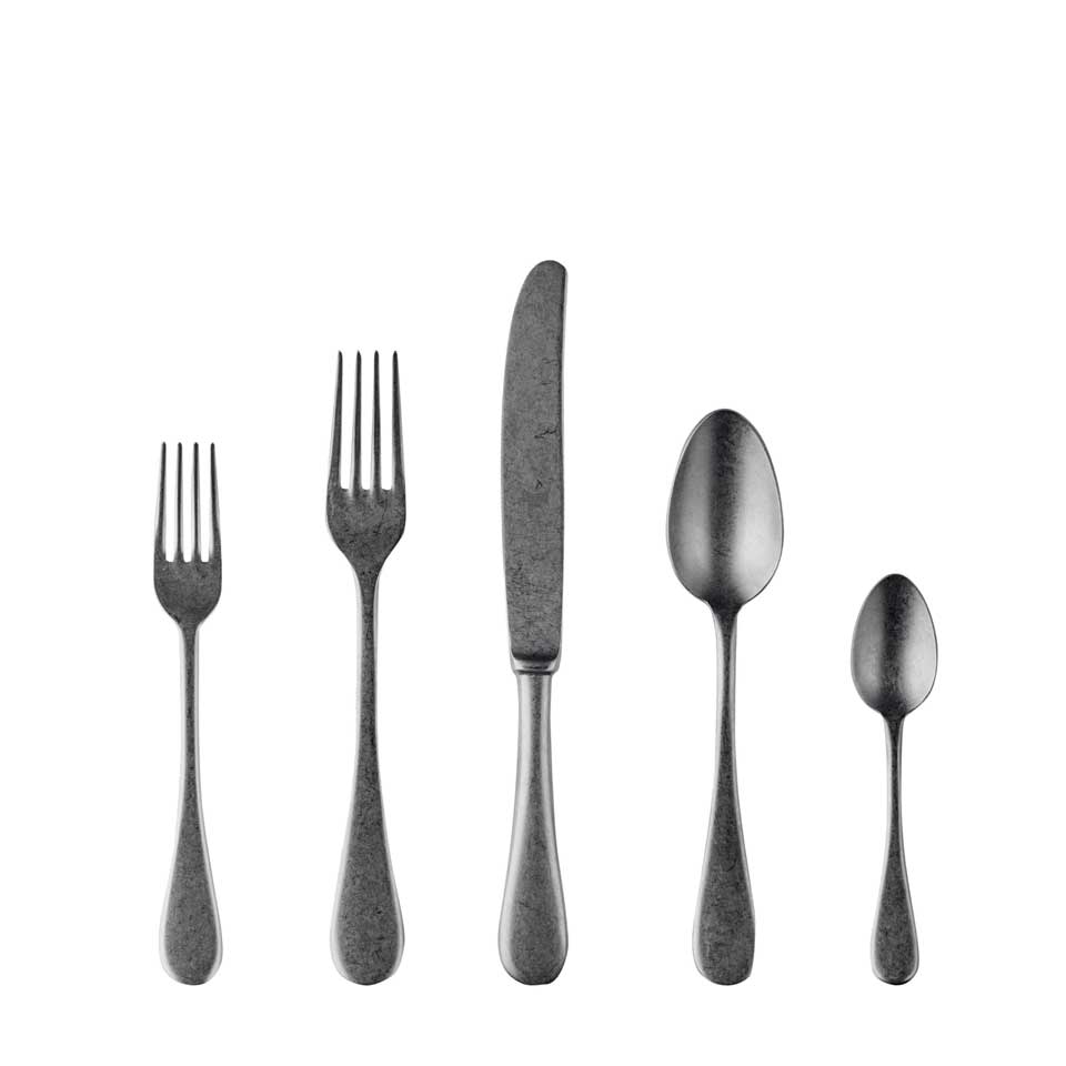 Cutlery Set 20 Pcs Vintage Oro Nero