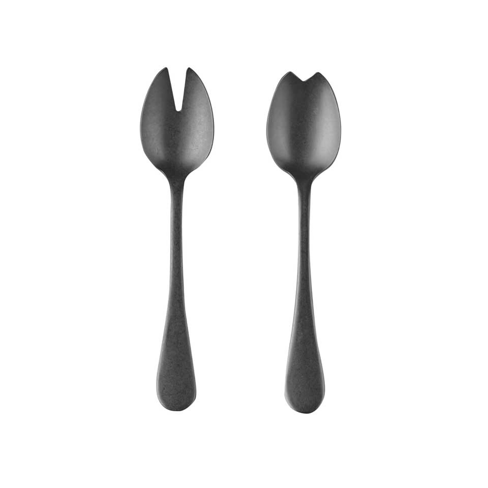 Salad Set 2 Pcs Vintage Oro Nero