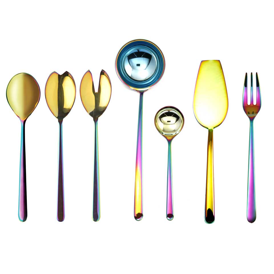 Full Serving Set 7 Pieces Rainbow