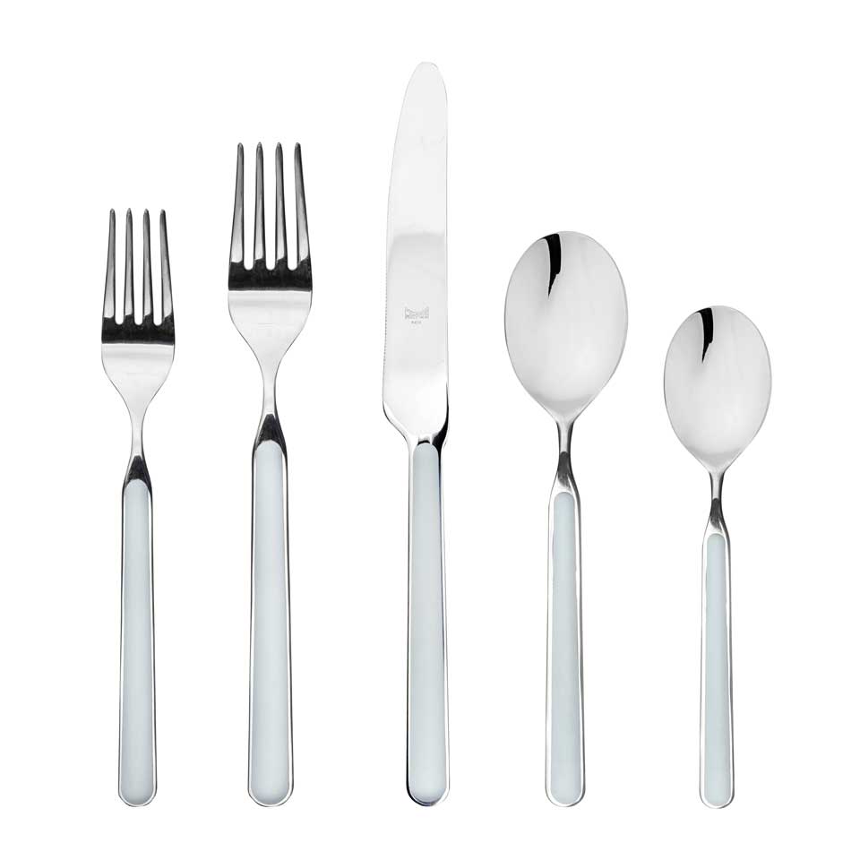 Cutlery Set 5 Pcs Place Setting Light Blue